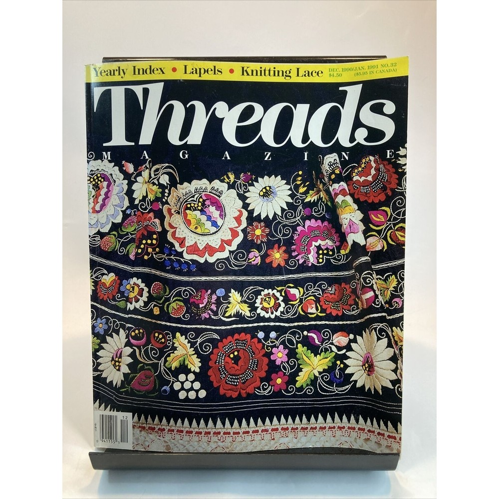 Taunton's Threads Magazine December 1990/ January 1991 #32 See Pics for Articles